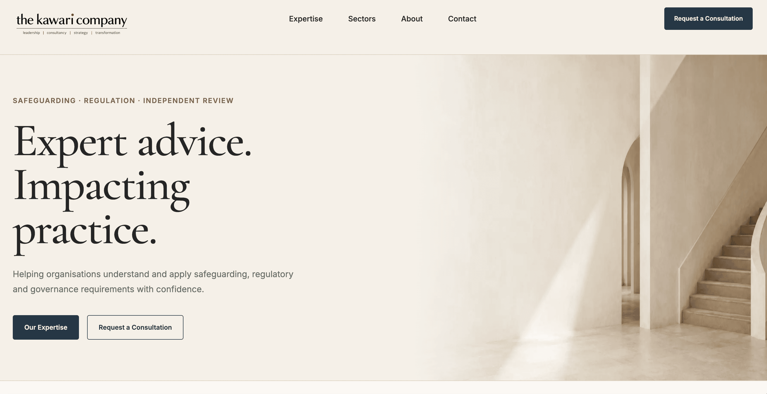Kawari Company homepage screenshot